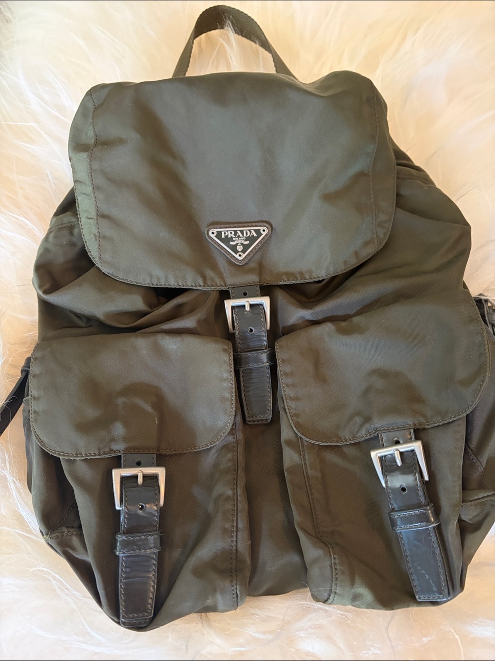 Prada backpack green